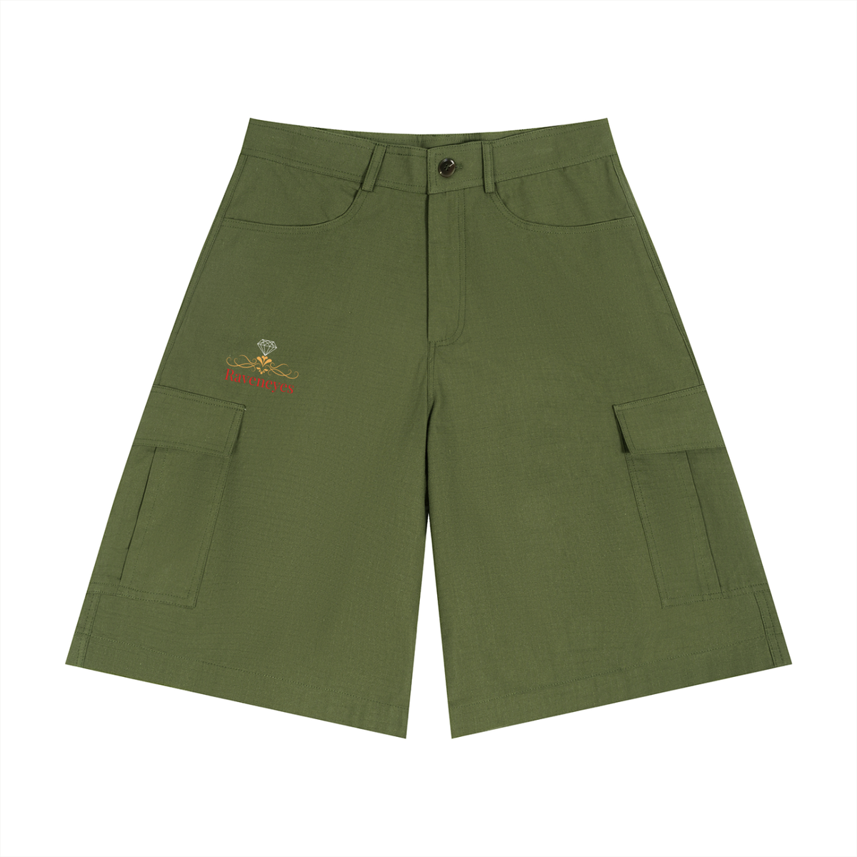 Raveneyes Men's Woven Cargo Shorts
