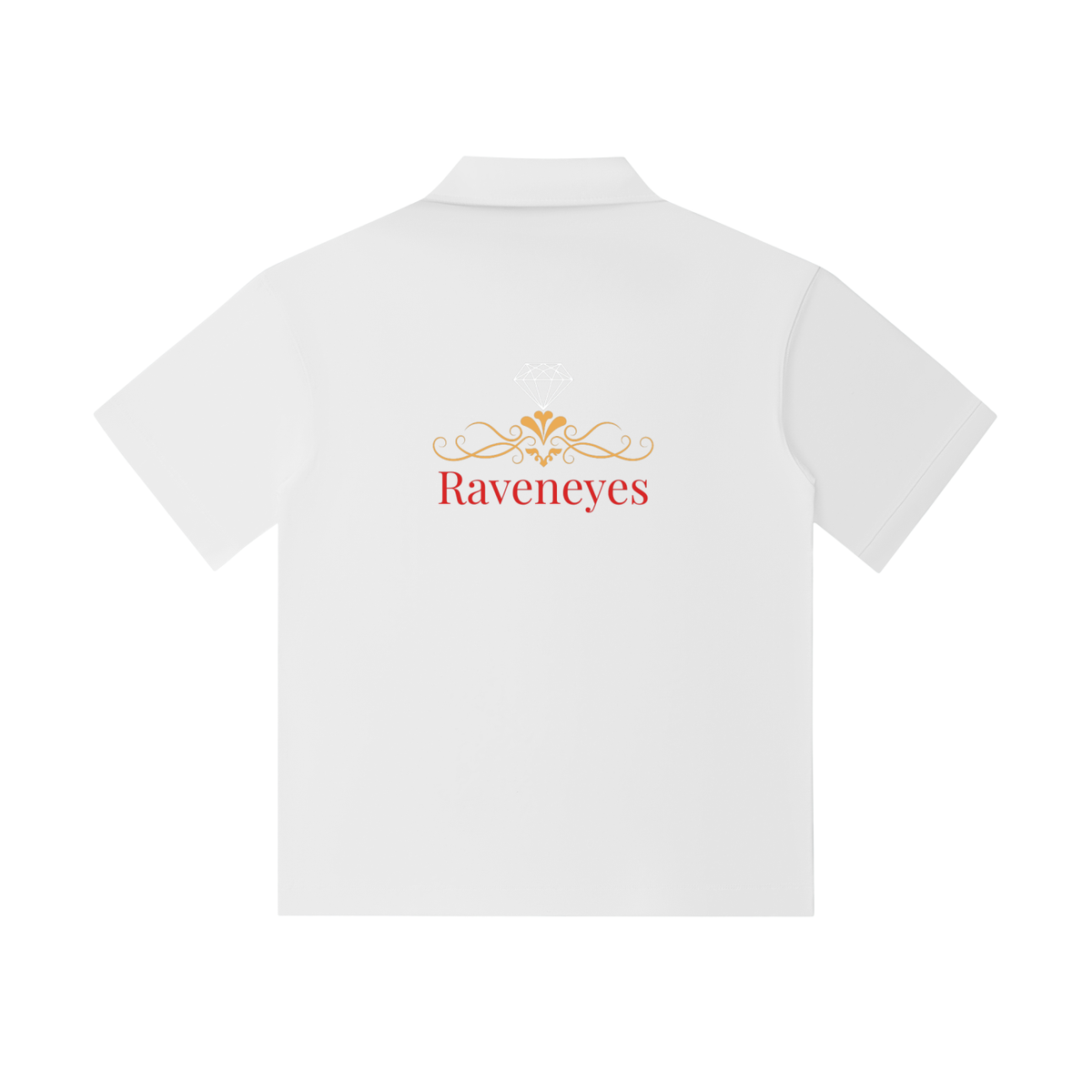Raveneyes-Drop Shoulder Short-Sleeve Polo