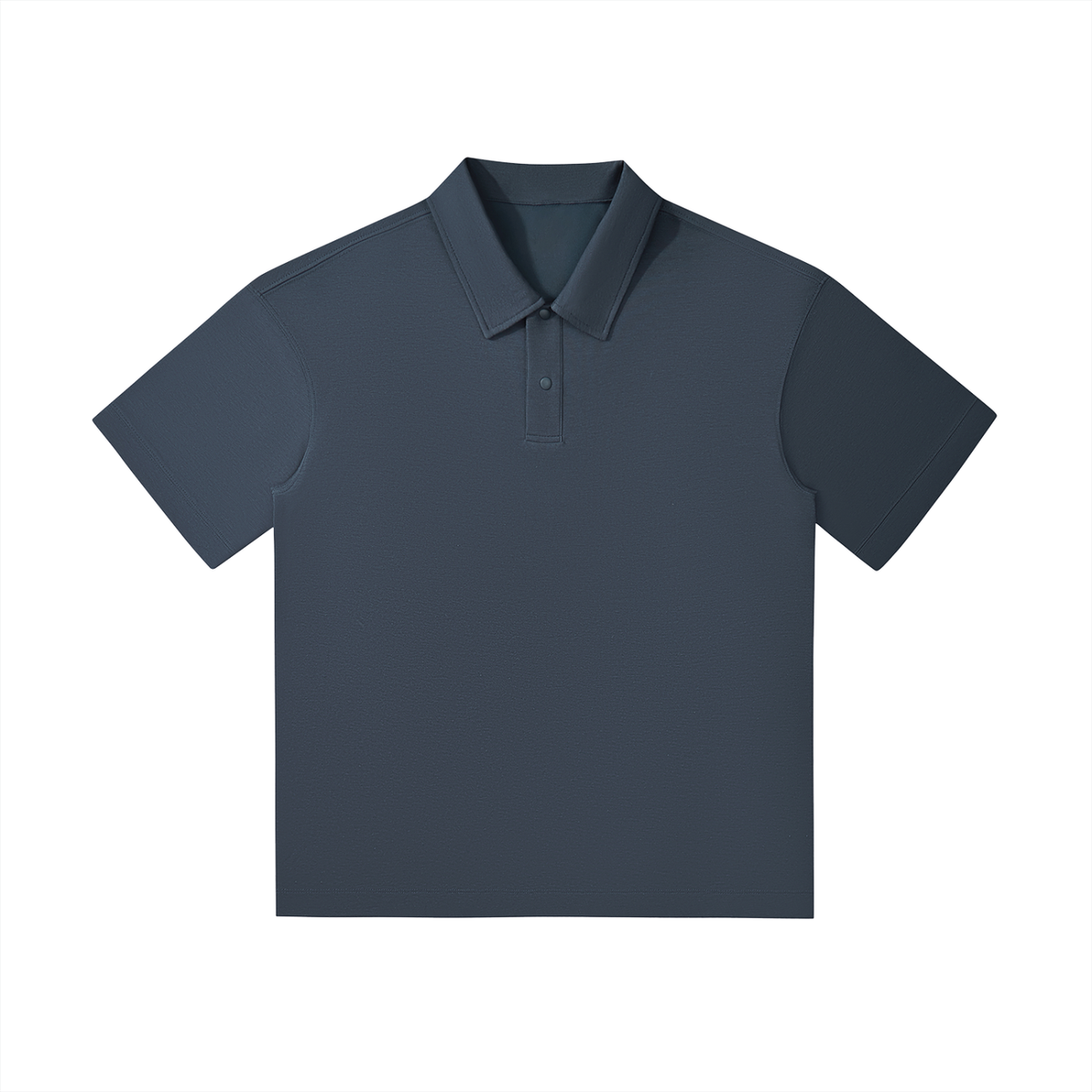 Raveneyes-Drop Shoulder Short-Sleeve Polo