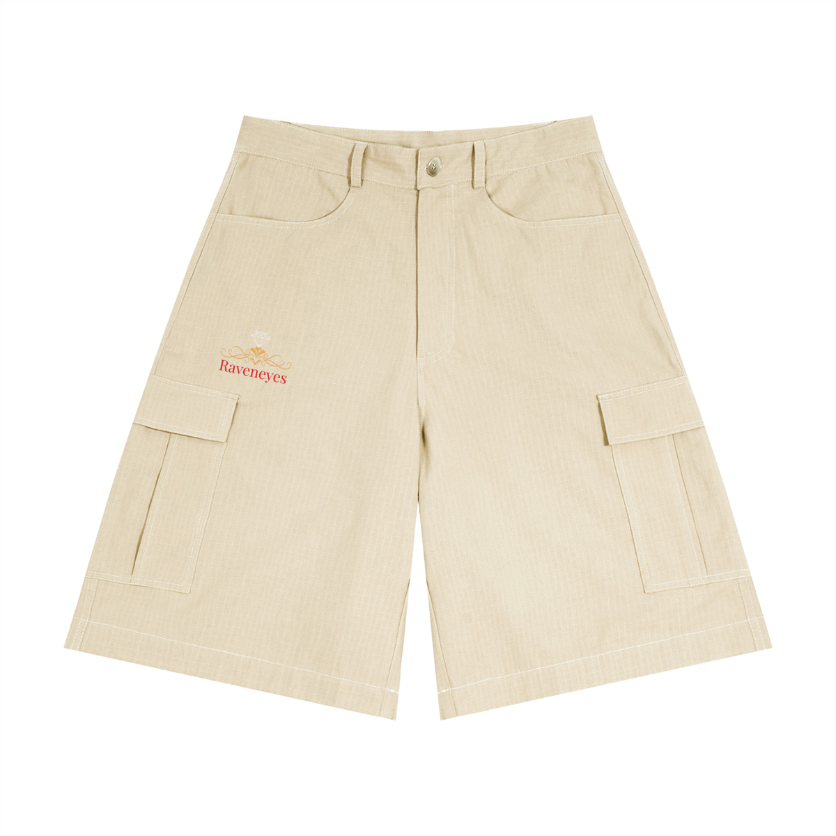 Raveneyes Men's Woven Cargo Shorts