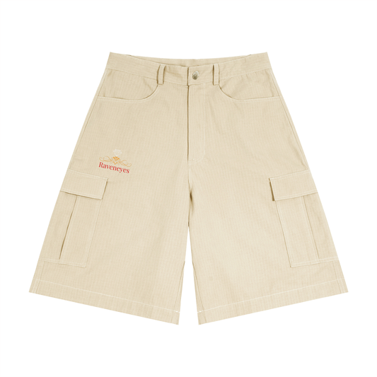 Raveneyes Men's Woven Cargo Shorts