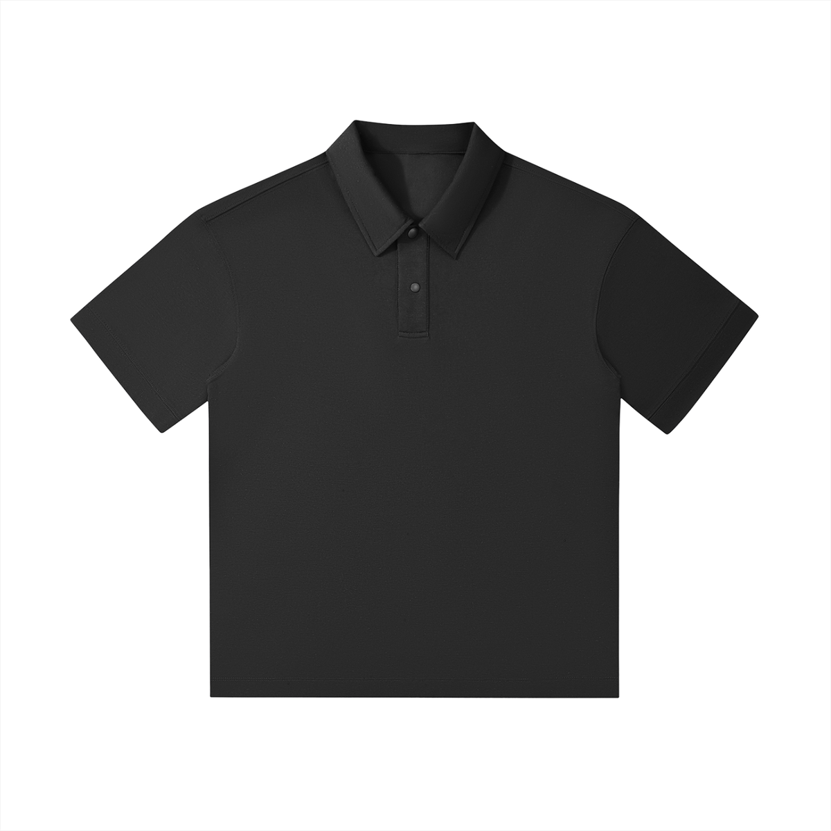 Raveneyes-Drop Shoulder Short-Sleeve Polo