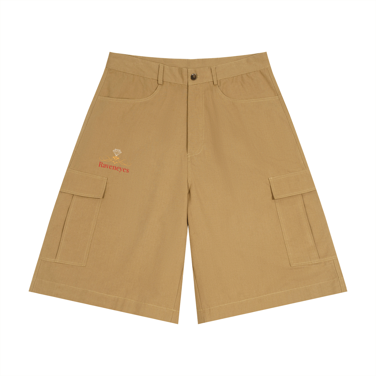 Raveneyes Men's Woven Cargo Shorts