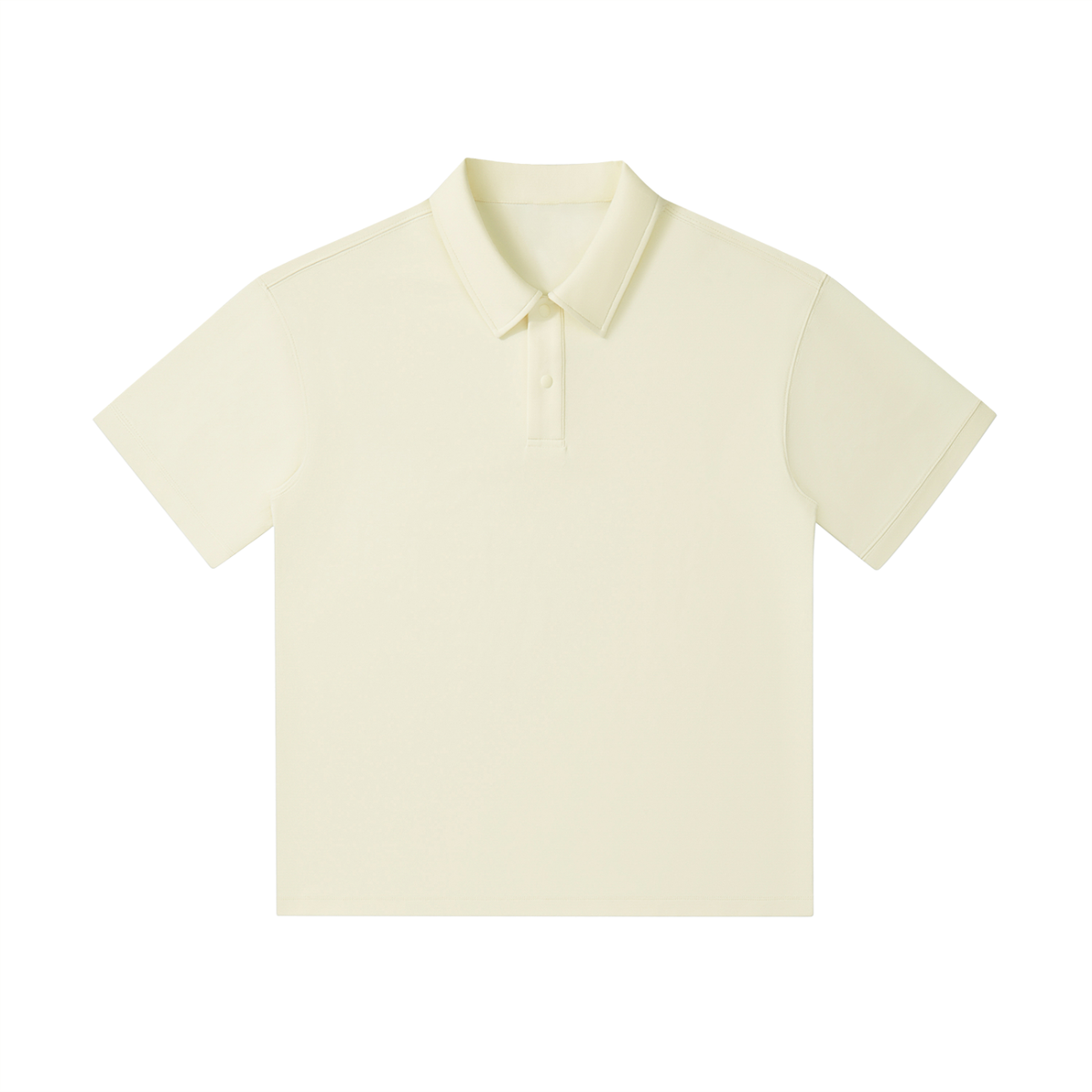 Raveneyes-Drop Shoulder Short-Sleeve Polo